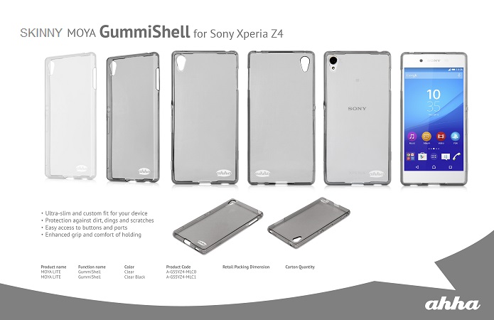 Skinny MOYA Gummishell Sony Xperia Z3plus atau Z4. Rp. 89,000