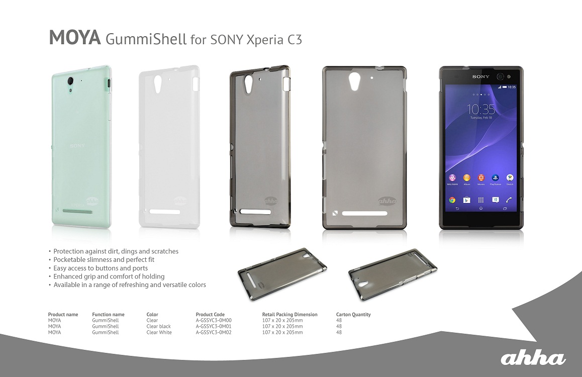 Ahha Moya Gummishell SONY Xperia C3